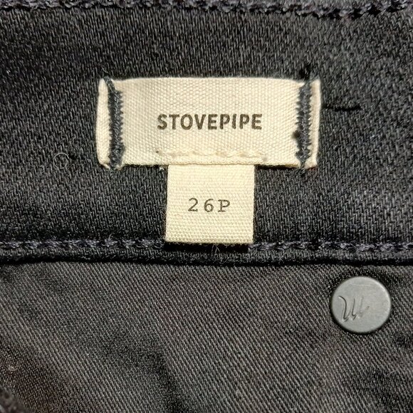 NWOT MADEWELL "Stovepipe" Black Jeans High-Rise Ankle Size 26P - Picture 7 of 11